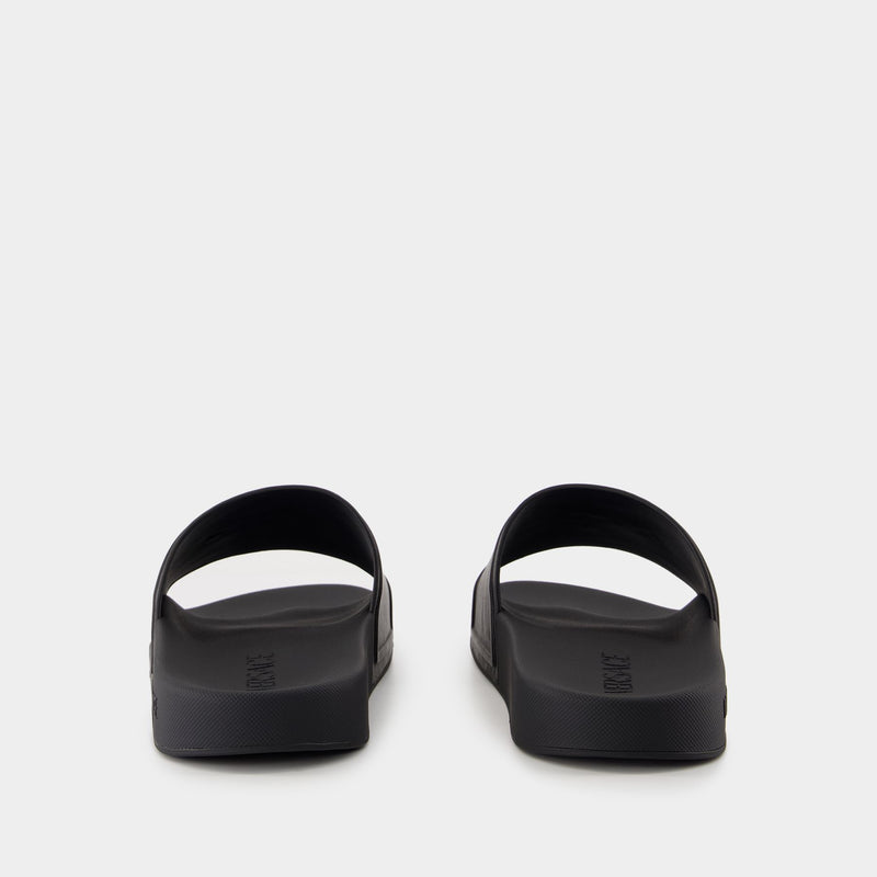 Sandals - Versace - Leather - Black