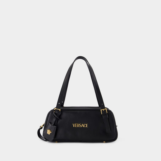 Shoulder Bag - Versace - Leather - Black
