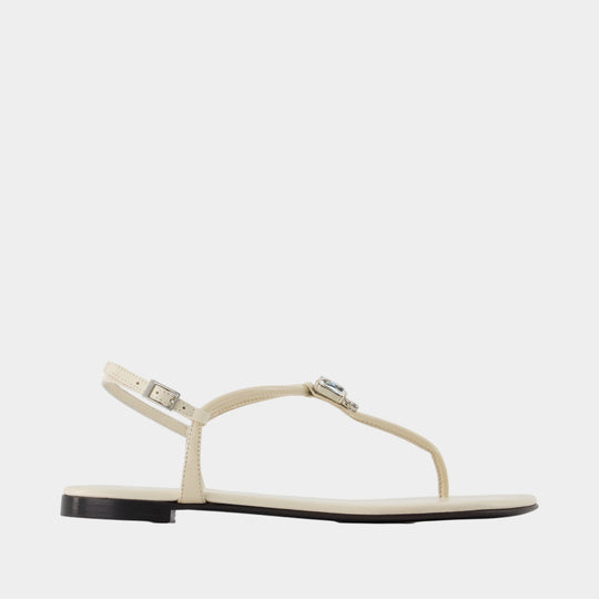 Muse Sandals - Giuseppe Zanotti - Leather - Ivory