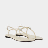Muse Sandals - Giuseppe Zanotti - Leather - Ivory