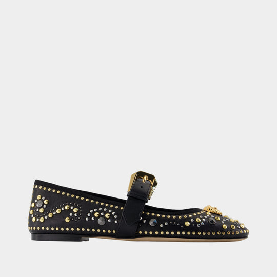Ballerinas T.05 - Versace - Leather - Black
