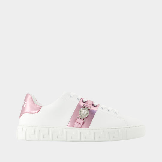 Trainers - Versace - Synthetic - Pink