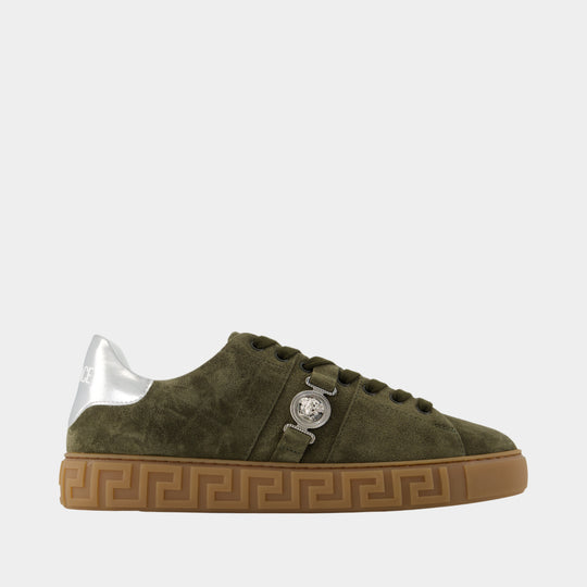 Biggie Accessories Sneakers - Versace - Leather - Khaki