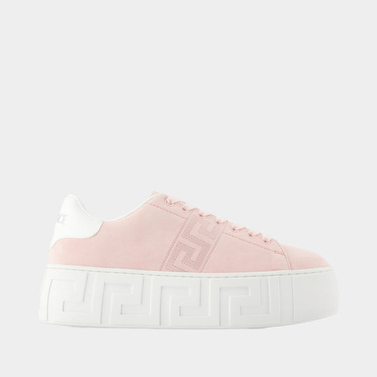 Sneakers - Versace - Leather - Pink