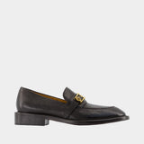 Loafers T.27 - Versace - Leather - Black