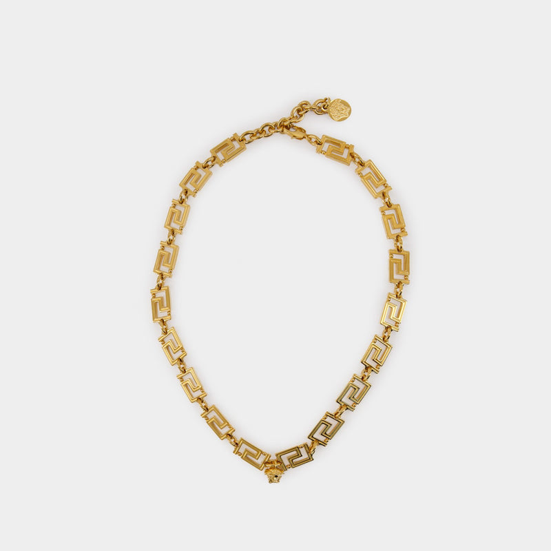 Greca Necklace - Versace - Metal - Gold