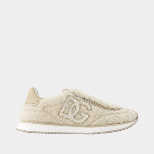 Sneakers Cushion - Dolce&Gabbana - Leather - Beige