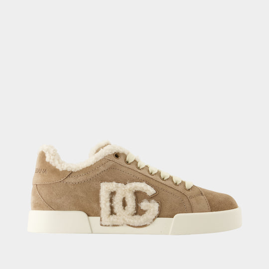 Portofino Light sneakers - Dolce&Gabbana - Leather - Beige