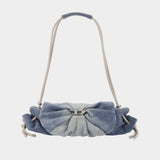 Scrunch-D Small Shoulder Bag - DIESEL - Cotton - Blue
