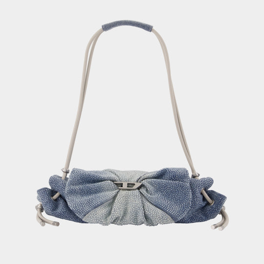 Scrunch-D Small Shoulder Bag - DIESEL - Cotton - Blue