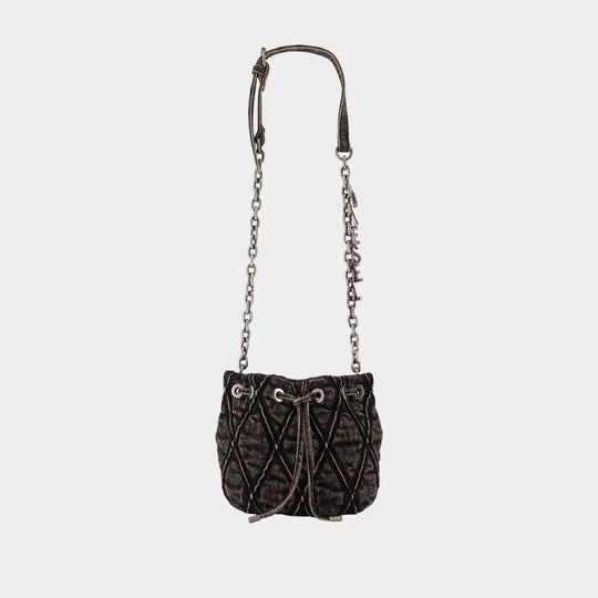 Charm-D Small Purse - DIESEL - Cotton - Grey