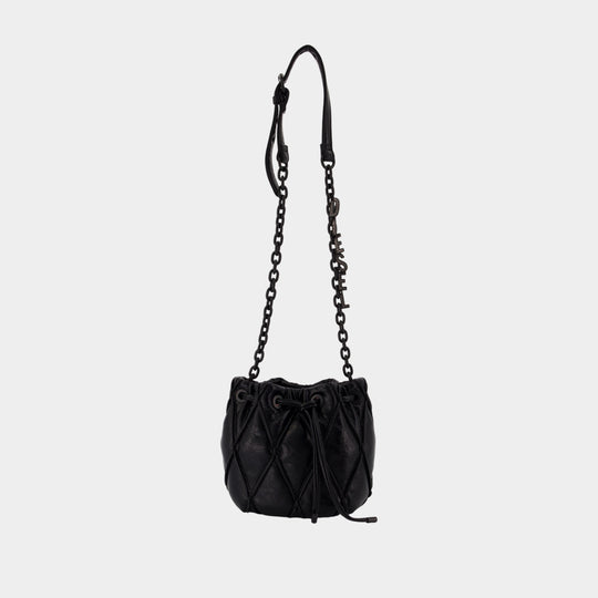 Charm-D Small Purse - DIESEL - Cotton - Black