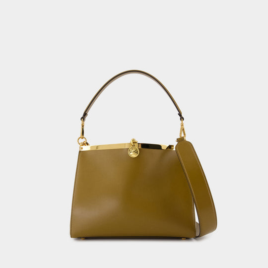 Vela Medium Shoulder Bag - Etro - Leather - Brown