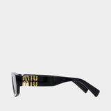 0mu B04s Sunglasses - Miu Miu - Acetate - Black