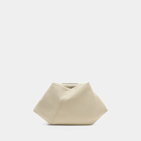 Japanese Draped Mini Purse - MM6 Maison Margiela - Leather - White