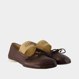 Ballerinas - MM6 Maison Margiela - Leather - Brown