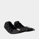 Ballerinas - MM6 Maison Margiela - Leather - Black