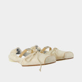 Ballerina flats - MM6 Maison Margiela - Leather - Beige