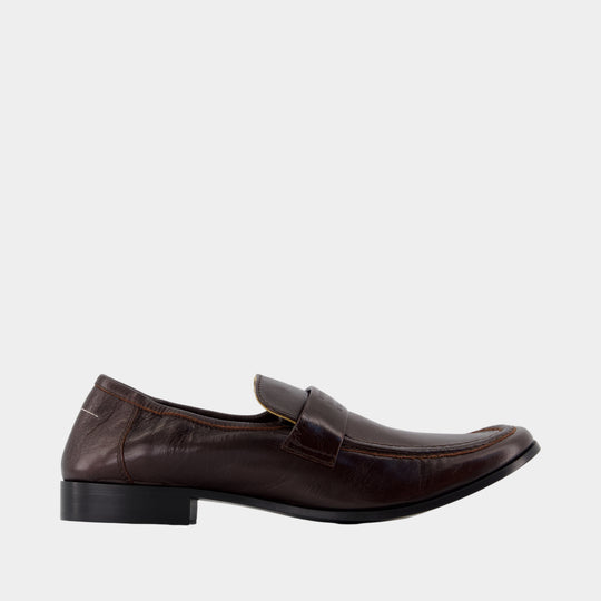 Loafers - MM6 Maison Margiela - Leather - Brown