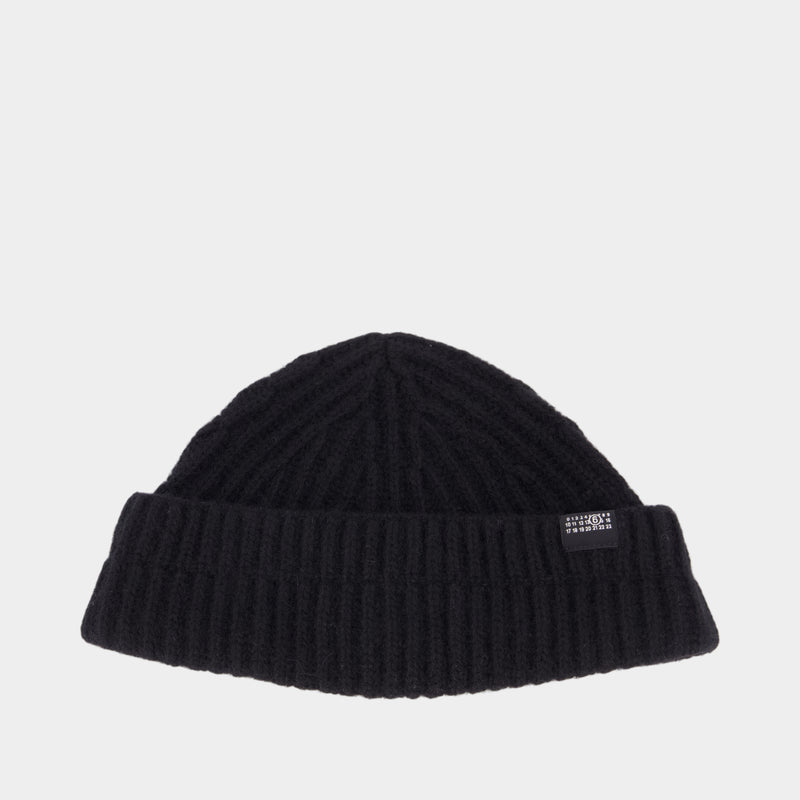 Beanie - MM6 Maison Margiela - Wool - Black