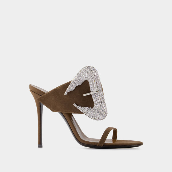 Ludhovica 105 Sandals - Giuseppe Zanotti - Leather - Brown display picture 3