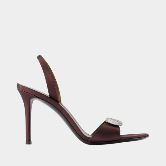 Pumps - Giuseppe Zanotti - Silk - Burgundy