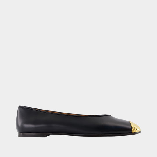 Punta Amanda Ballerinas - Giuseppe Zanotti - Leather - Black