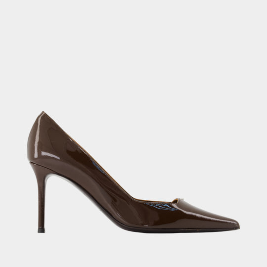 Raquel 85 Pumps - Giuseppe Zanotti - Leather - Brown