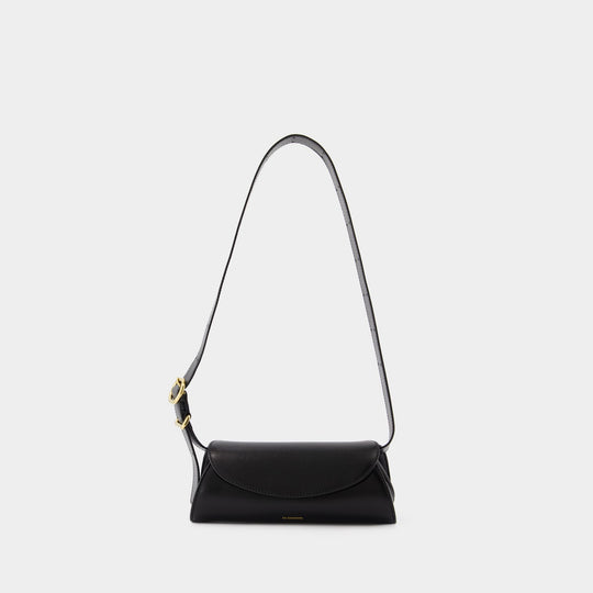 Cannolo Mini Purse - Jil Sander - Leather - Black