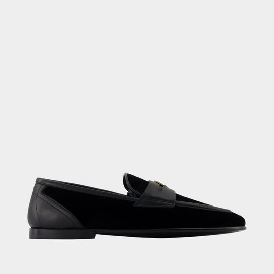 Pantofola Slippers - Dolce&Gabbana - Leather - Black