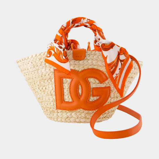 Kendra Shopper Bag - Dolce&Gabbana - Raffia - Beige