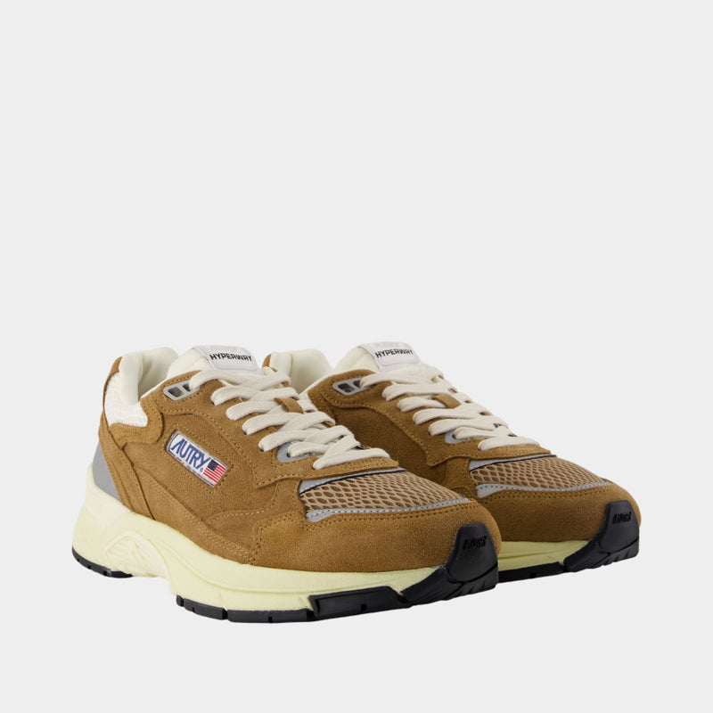 Hyperway Sneakers - Autry - Leather - Khaki