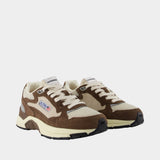 Hyperway Low Sneakers - Autry - Leather - Brown