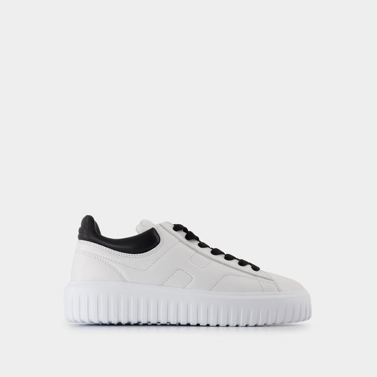 H Stripes Sneakers - Hogan - Leather - White