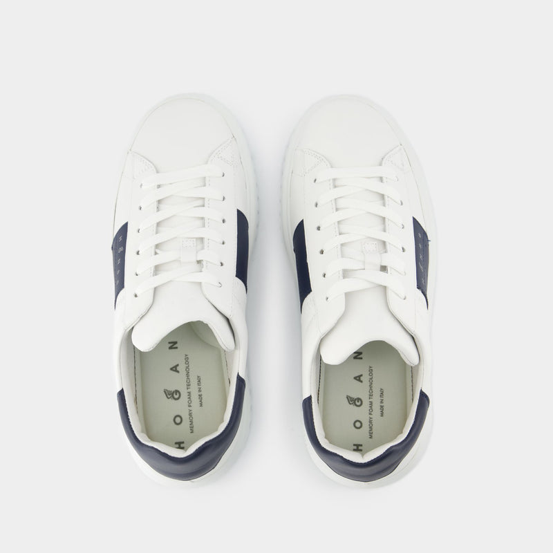 H-Stripes New H Band Sneakers - Hogan - Leather - White