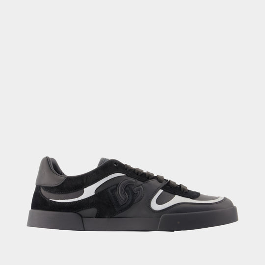 Portofino Custom Sneakers - Dolce&Gabbana - Leather - Black