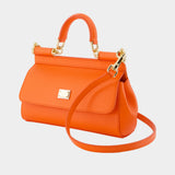 Sicily Crossbody - Dolce&Gabbana - Leather - Orange