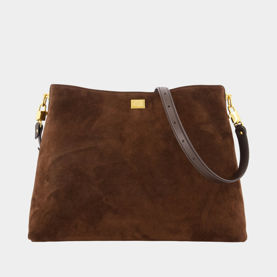 Vittoria Shoulder Bag - Dolce&Gabbana; - Leather - Brown