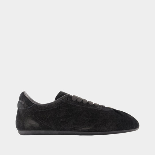 Ballet Sneakers - Dolce&Gabbana - Leather - Black