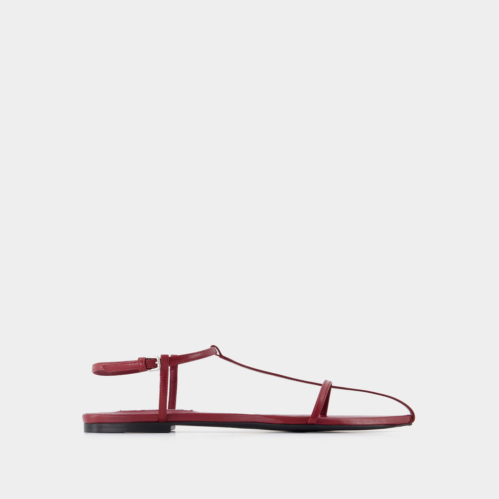 サンダル・ミュール JIL SANDER TRIPON GATHERED LEATHER SLIDE SANDALS Jil Sander Tripon Leather Mule Sandals | Neiman Marcus