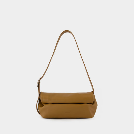 Rollup Small Square Belt Shoulder Bag - Jil Sander - Leather - Khaki