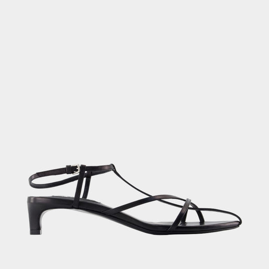 Sandals - Jil Sander - Leather - Black