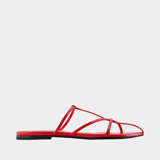 Sandals - Jil Sander - Leather - Red
