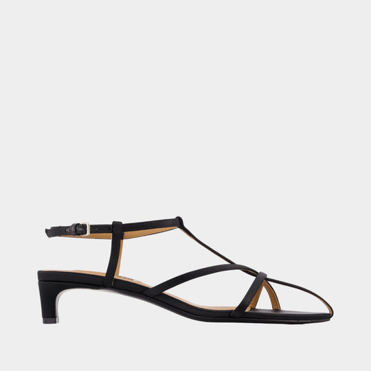 Cage Sandals - Jil Sander - Leather - Black