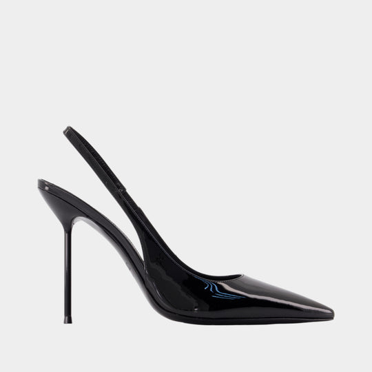 Lidia Slingback Pumps - Paris Texas - Leather - Black