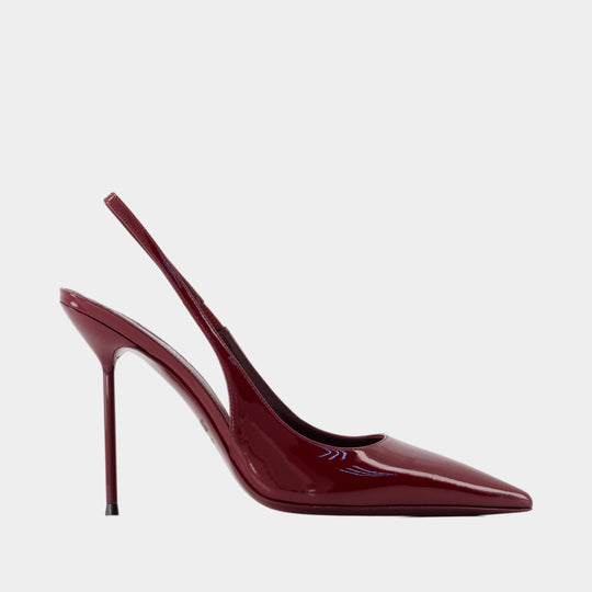 Lidia Slingback Pumps - Paris Texas - Leather - Burgundy