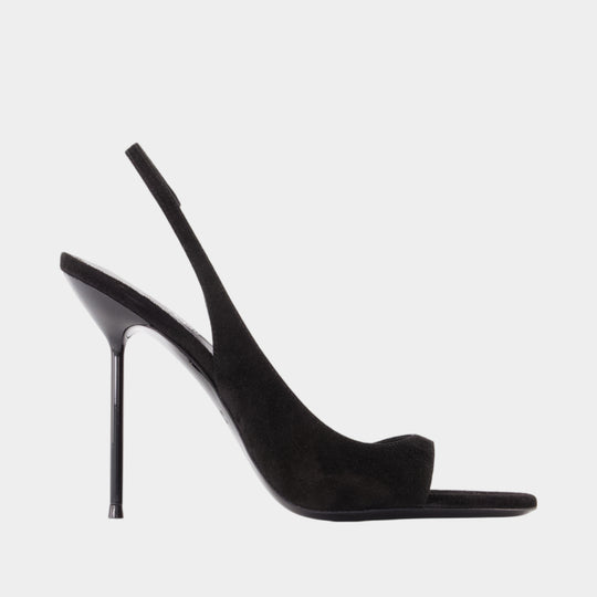Lidia Slingback Pumps - Paris Texas - Leather - Black