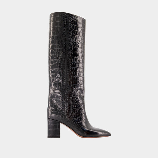 Anja 70 Boots - Paris Texas - Leather - Black