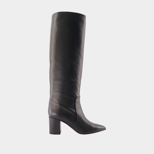 Anja 70 Boots - Paris Texas - Leather - Black