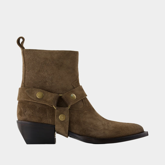 Debbie boots - Golden Goose Deluxe Brand - Leather - Khaki